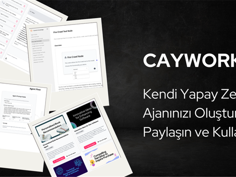 Caywork Kendi Yapay Zeka Ajanını Oluştur, Paylaş, Kullan isimli projenin profil fotoğrafı