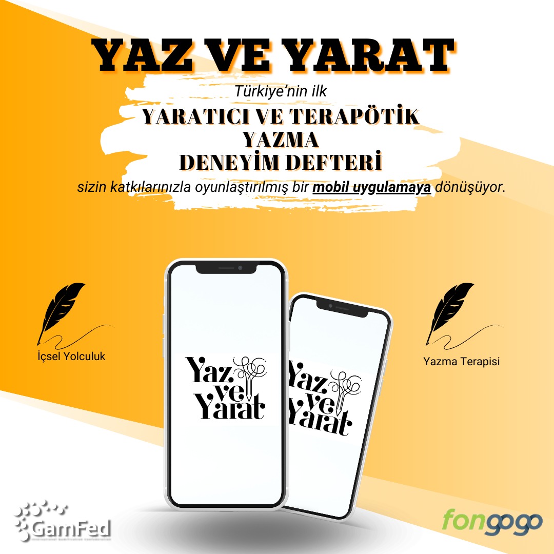 İYİLEŞTİRİCİ YAZMA DENEYİMİ SUNAN YAZ VE YARAT,OYUN-MOBIL UYGULAMA OLUYOR! isimli proje profil fotoğrafı
